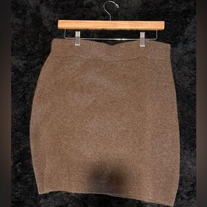Babaton Brown Pencil Skirt